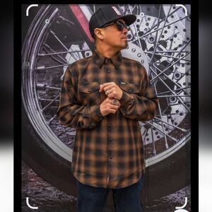 DIXXON The Chachi Flannel Shirt Size 4XL Gorpcore